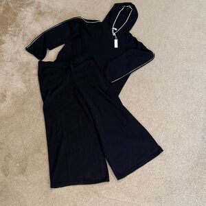 Max Studio Black Ankle Pants and Hoodie Set